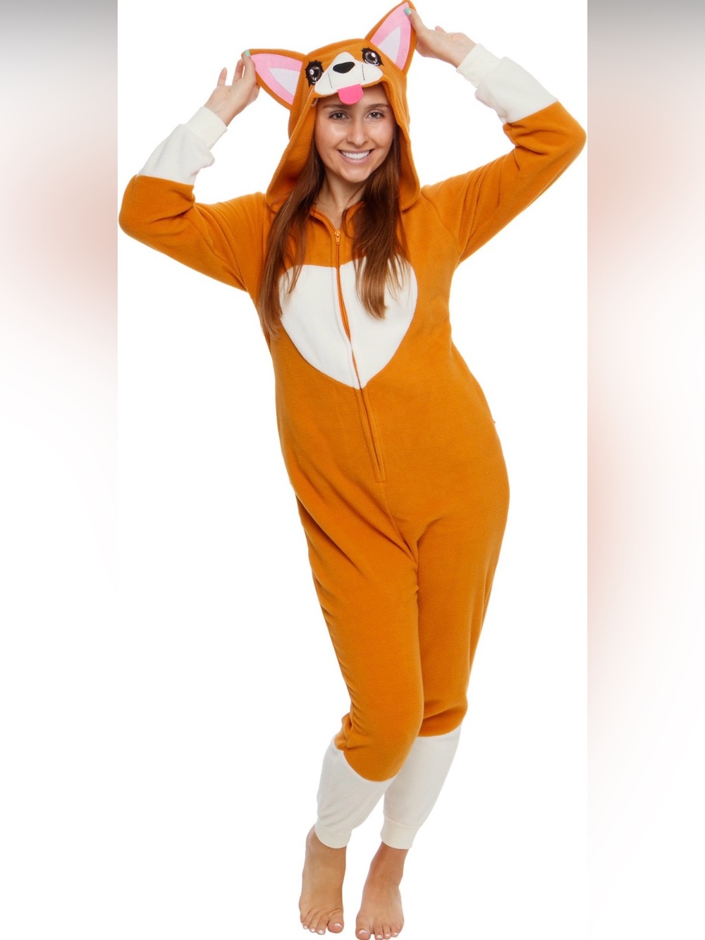 Newcosplay brand Puppy Dog Costume XL Plush Hooded Onesie NWT Sealed Halloween 🎃